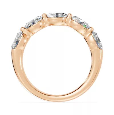 Oval Five-Stone Lab Diamond Band (1.50 ct. tw.)