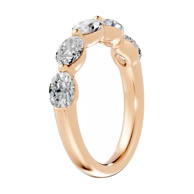 Oval Five-Stone Lab Diamond Band (1.50 ct. tw.)
