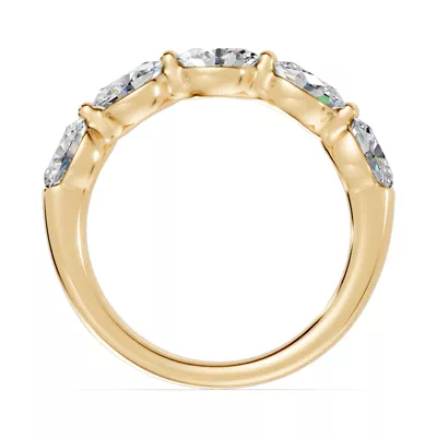 Oval Five-Stone Lab Diamond Band (1.50 ct. tw.)