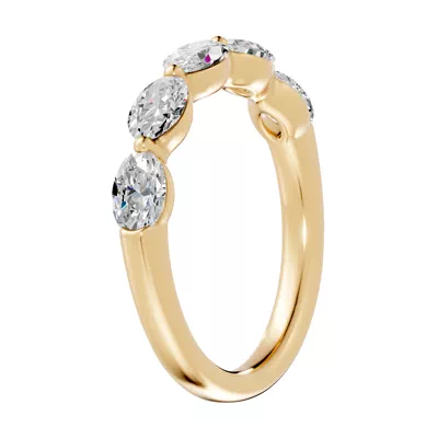 Oval Five-Stone Lab Diamond Band (1.25 ct. tw.)
