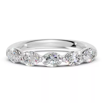 Oval Five-Stone Lab Diamond Band (1.25 ct. tw.)