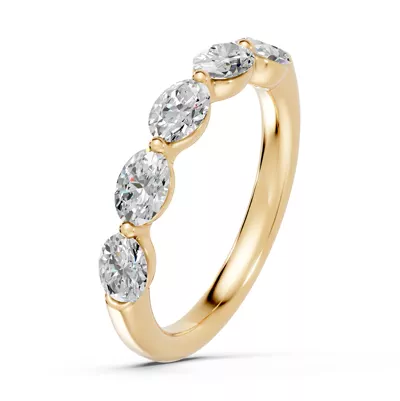 Oval Five-Stone Lab Diamond Band (1.25 ct. tw.)