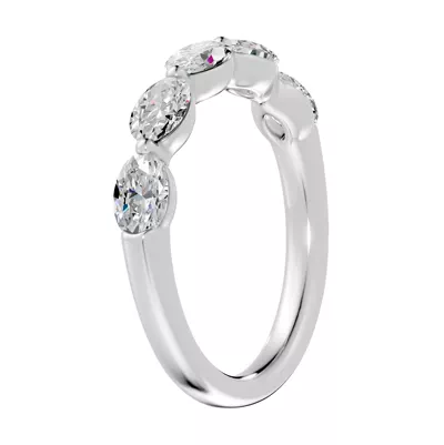 Oval Five-Stone Lab Diamond Band (1.25 ct. tw.)