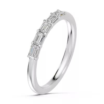Emerald Five-Stone Lab Diamond Band (0.50 ct. tw.)