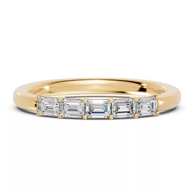 Emerald Five-Stone Lab Diamond Band (0.50 ct. tw.)