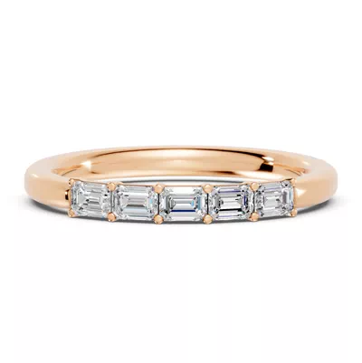Emerald Five-Stone Lab Diamond Band (0.50 ct. tw.)