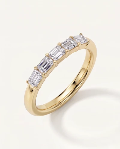 Emerald Five-Stone Lab Diamond Band (0.50 ct. tw.)