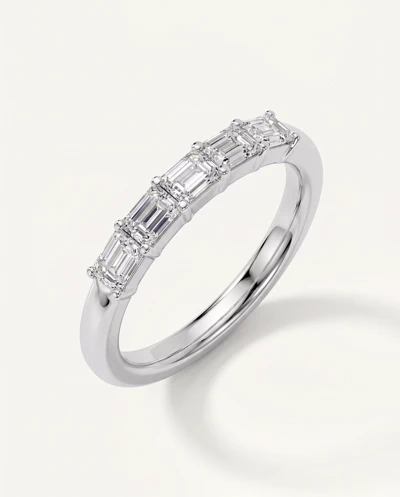 Emerald Five-Stone Lab Diamond Band (0.50 ct. tw.)