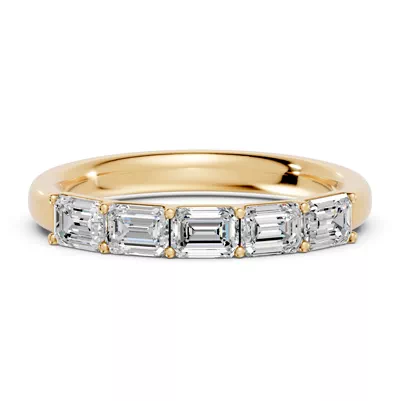Emerald Five-Stone Lab Diamond Band (1.00 ct. tw.)