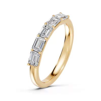 Emerald Five-Stone Lab Diamond Band (1.00 ct. tw.)