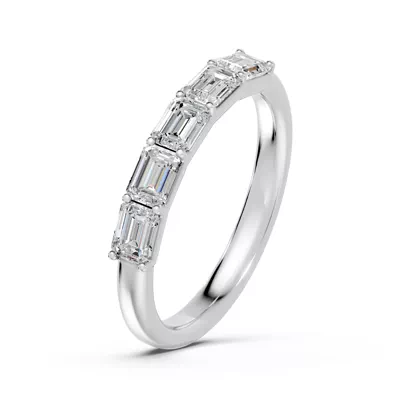 Emerald Five-Stone Lab Diamond Band (1.00 ct. tw.)