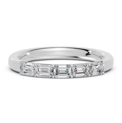 Emerald Five-Stone Lab Diamond Band (0.75 ct. tw.)