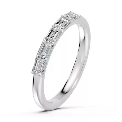Emerald Five-Stone Lab Diamond Band (0.75 ct. tw.)