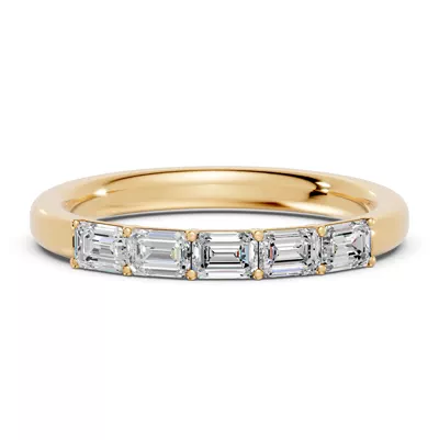 Emerald Five-Stone Lab Diamond Band (0.75 ct. tw.)