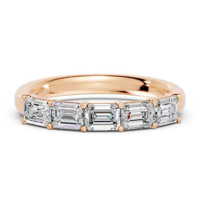 Emerald Five-Stone Lab Diamond Band (1.25 ct. tw.)