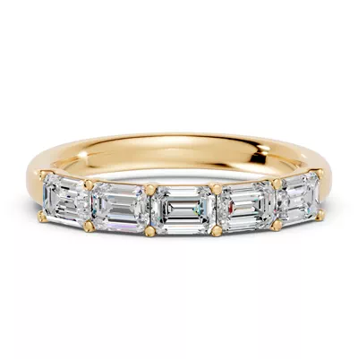 Emerald Five-Stone Lab Diamond Band (1.25 ct. tw.)