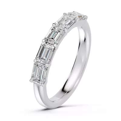 Emerald Five-Stone Lab Diamond Band (1.50 ct. tw.)