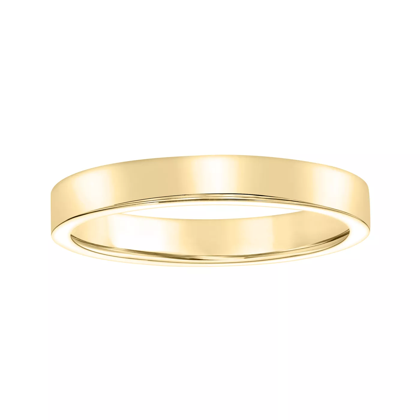 Flat Comfort Fit Polished Band (3mm)