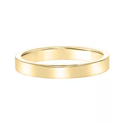 Flat Comfort Fit Polished Band (3mm)