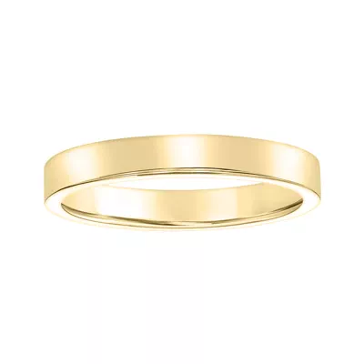 Flat Comfort Fit Polished Band (3mm)