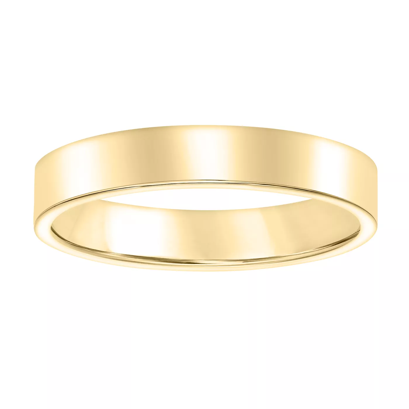 Flat Comfort Fit Polished Band (4mm)