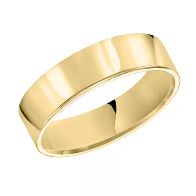 Flat Comfort Fit Polished Band (6mm)