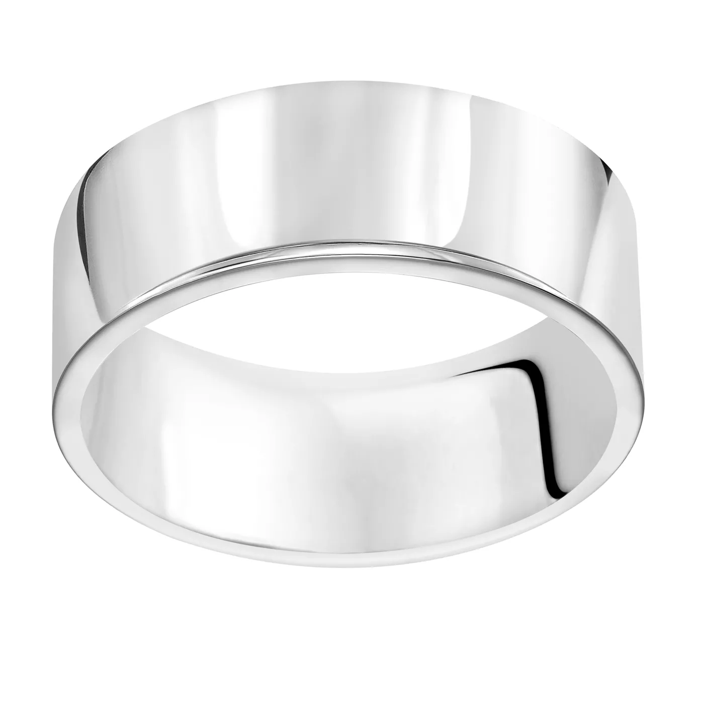 Flat Comfort Fit Polished Band (8mm)