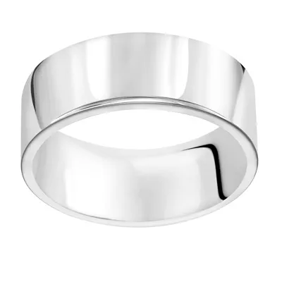 Flat Comfort Fit Polished Band (8mm)
