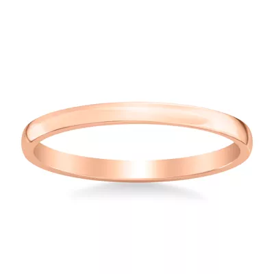 Low Dome Polished Band (2mm)
