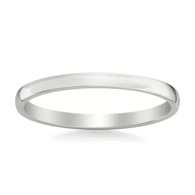 Low Dome Polished Band (2mm)