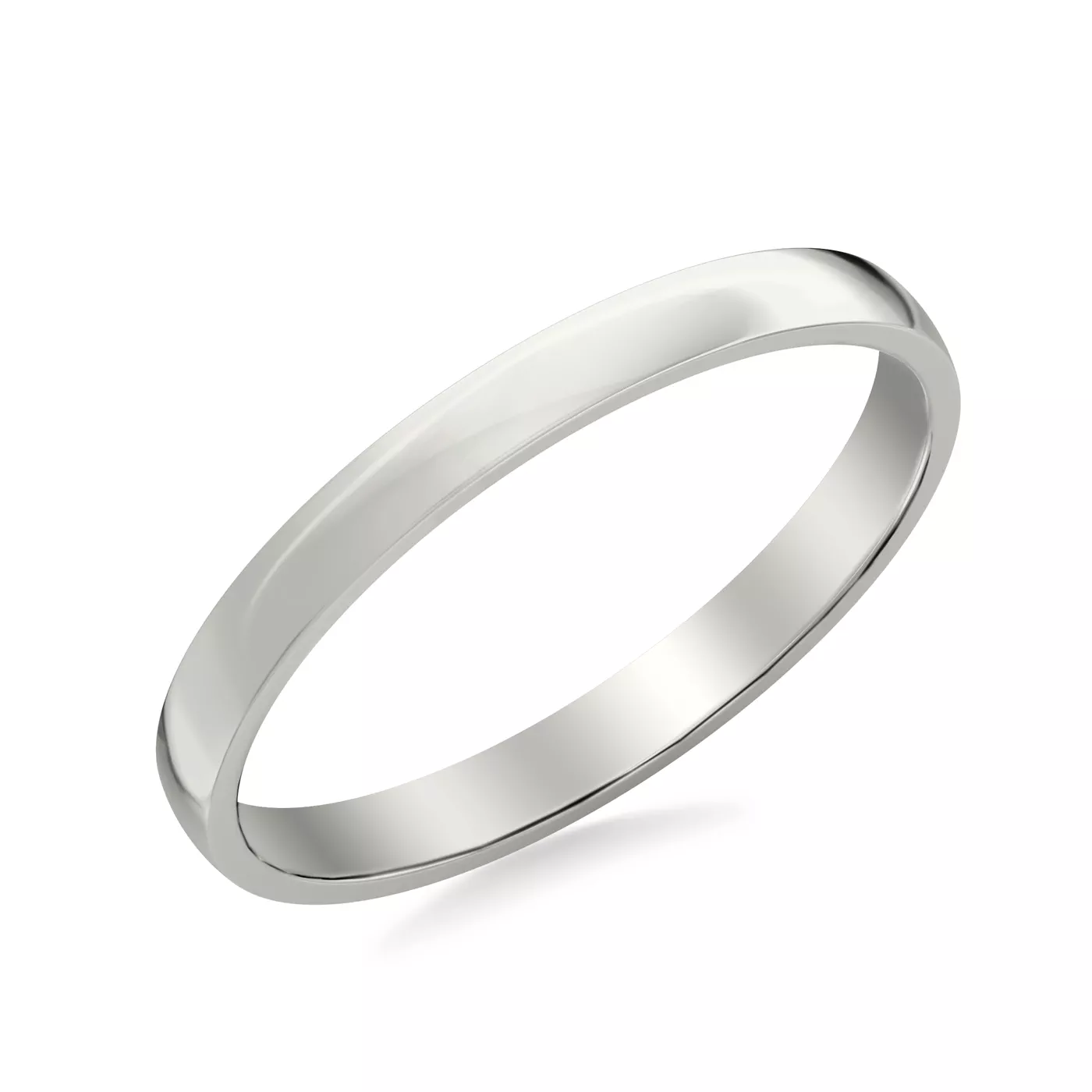 Low Dome Polished Band (2.5mm)