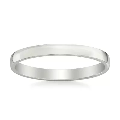 Low Dome Polished Band (2.5mm)