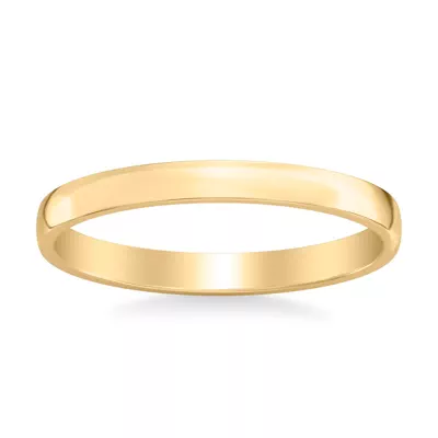 Low Dome Polished Band (2.5mm)