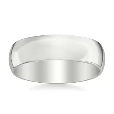 Low Dome Polished Band (6mm)