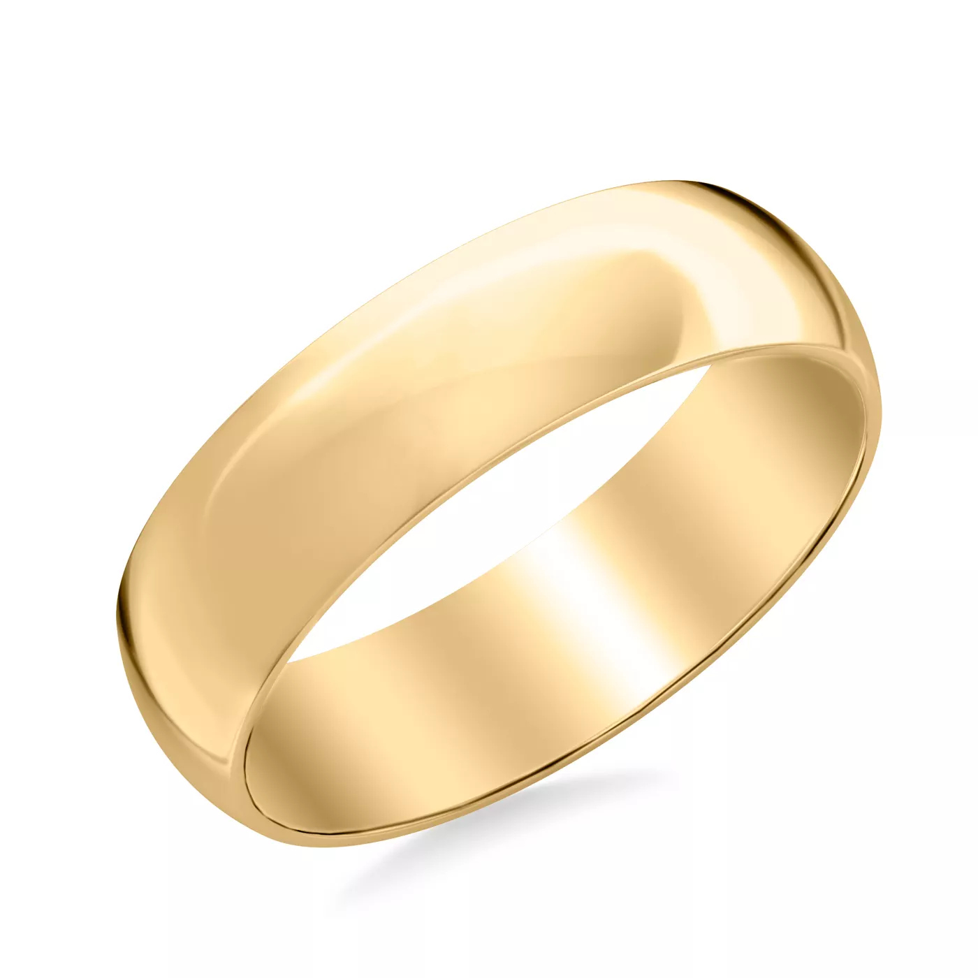 Low Dome Polished Band (6mm)