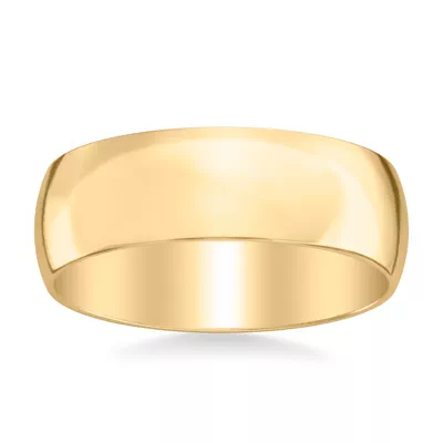 Low Dome Polished Band (7mm)