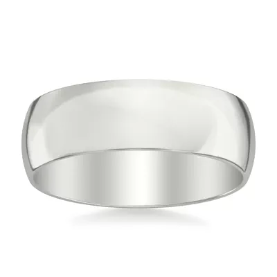 Low Dome Polished Band (7mm)