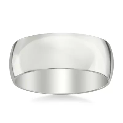 Low Dome Polished Band (8mm)