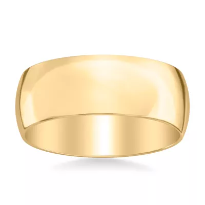 Low Dome Polished Band (8mm)