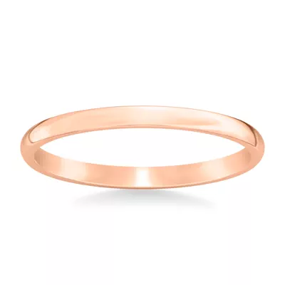 Low Dome Comfort Fit Polished Band (2mm)