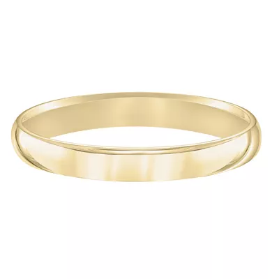 Low Dome Comfort Fit Polished Band (3mm)
