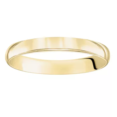 Low Dome Comfort Fit Polished Band (3mm)