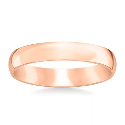 Low Dome Comfort Fit Polished Band (4mm)