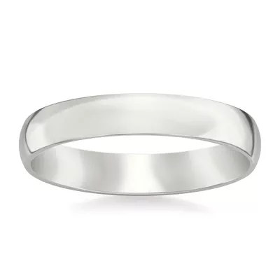 Low Dome Comfort Fit Polished Band (4mm)