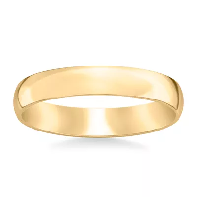 Low Dome Comfort Fit Polished Band (4mm)