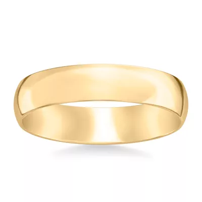 Low Dome Comfort Fit Polished Band (5mm)