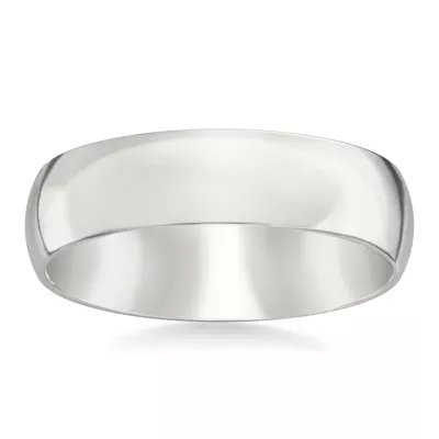 Low Dome Comfort Fit Polished Band (6mm)