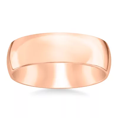 Low Dome Comfort Fit Polished Band (7mm)