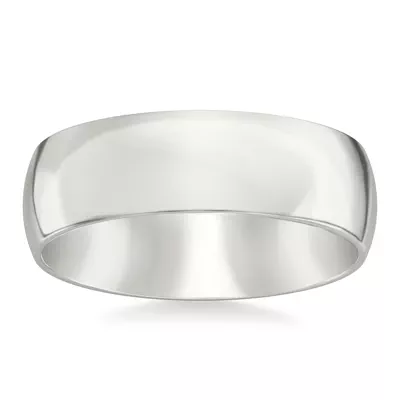 Low Dome Comfort Fit Polished Band (7mm)