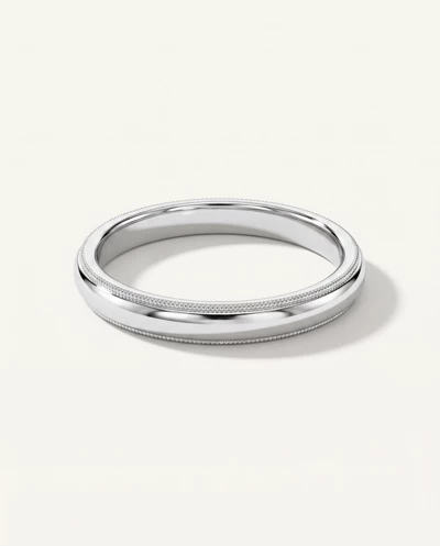 Milgrain Low Dome Comfort Fit Polished Band (5mm)